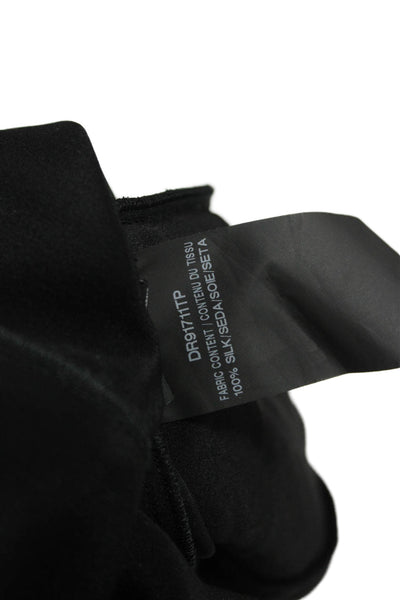 Derek Lam Womens Black Silk Sleeveless Round Neck Tank Size 10