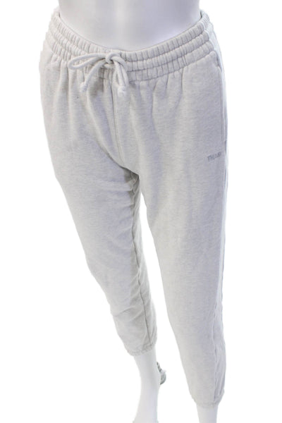 TNA Womens Jogger Sweatpants Gray Drawstring Cotton Blend Size 2XS