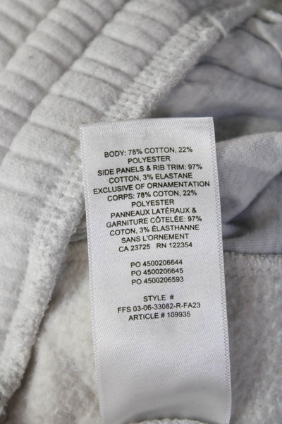 TNA Womens Jogger Sweatpants Gray Drawstring Cotton Blend Size 2XS