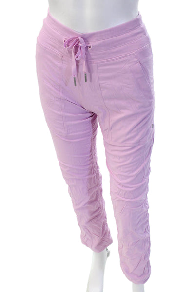 Lululemon Womens Pink Jogger Pants Drawstring Size 0