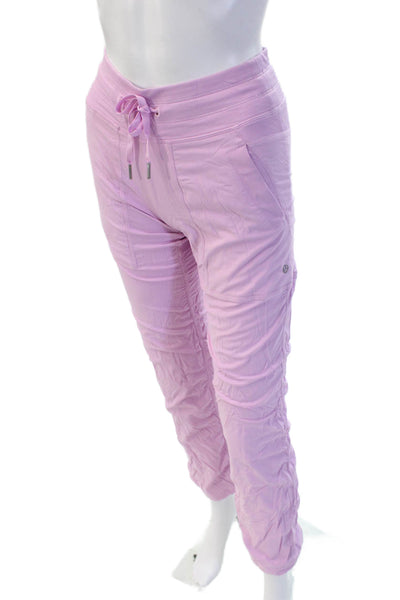 Lululemon Womens Pink Jogger Pants Drawstring Size 0