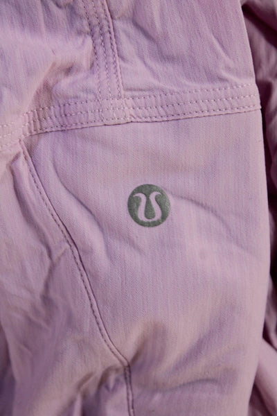 Lululemon Womens Pink Jogger Pants Drawstring Size 0