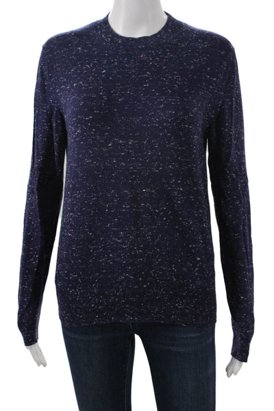 APC Womens Pullover Sweater Dark Blue Crew Neck Cotton Cashmere Size S