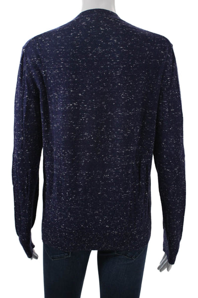 APC Womens Pullover Sweater Dark Blue Crew Neck Cotton Cashmere Size S