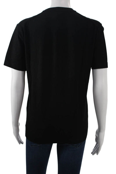 Theory Womens Black Crew Neck Short Sleeve T-Shirt Size XS