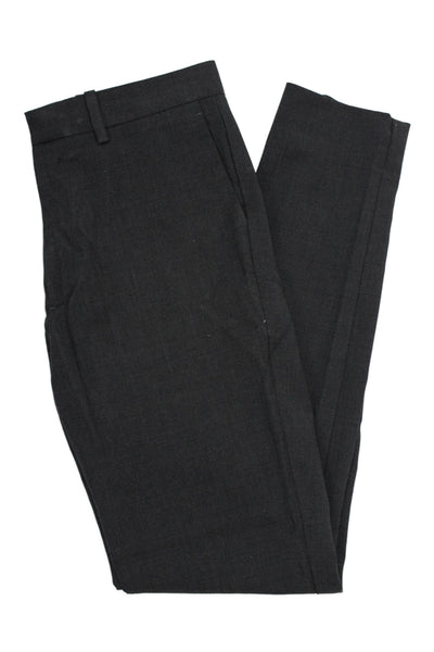 Theory Mens Dress Pants Black Wool Stretch Hook & Eye Size 28
