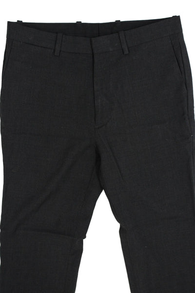 Theory Mens Dress Pants Black Wool Stretch Hook & Eye Size 28