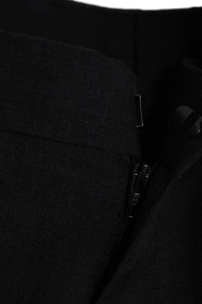 Theory Mens Dress Pants Black Wool Stretch Hook & Eye Size 28