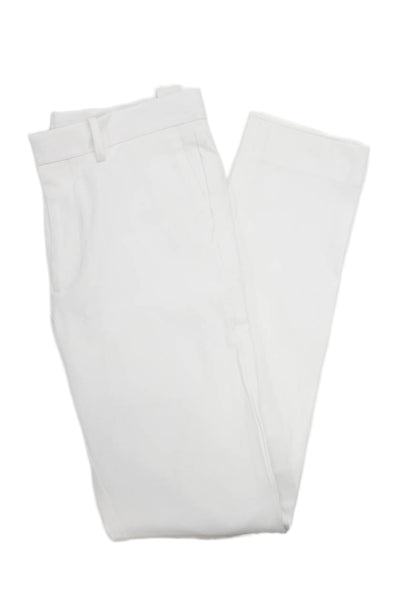 Theory Mens White Dress Pants Cotton Nylon Elastane Size 28