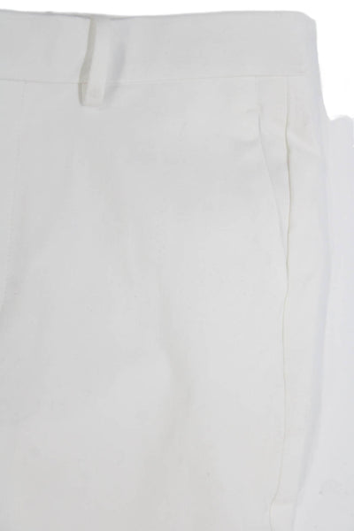 Theory Mens White Dress Pants Cotton Nylon Elastane Size 28