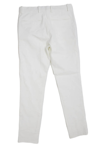 Theory Mens White Dress Pants Cotton Nylon Elastane Size 28