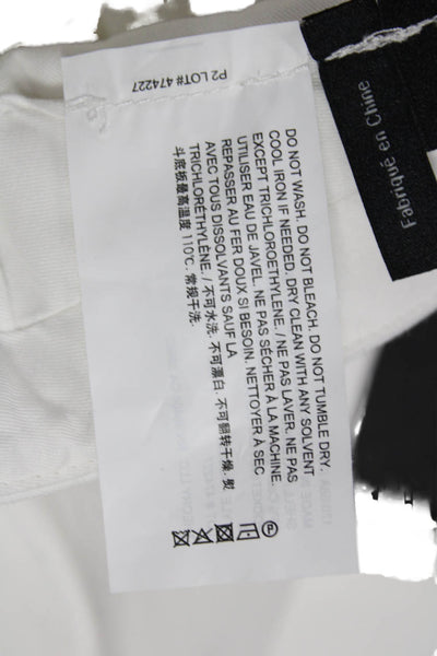 Theory Mens White Dress Pants Cotton Nylon Elastane Size 28