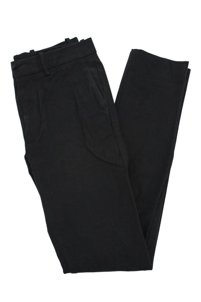 Theory Mens Dress Pants Black Cotton Blend Hook And Eye 29in Inseam Size 28