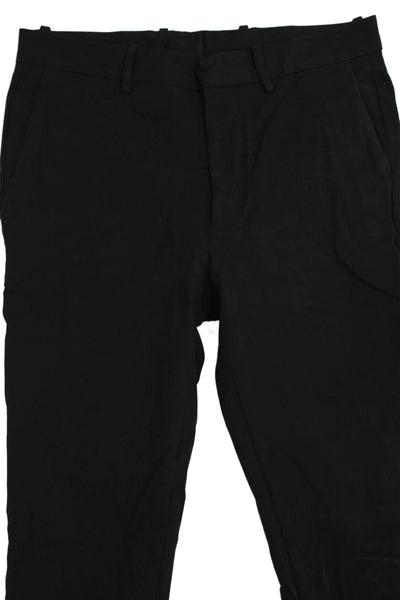 Theory Mens Dress Pants Black Cotton Blend Hook And Eye 29in Inseam Size 28