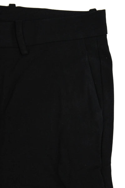 Theory Mens Dress Pants Black Cotton Blend Hook And Eye 29in Inseam Size 28