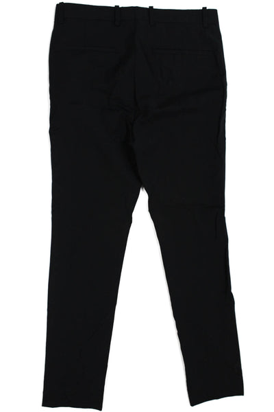 Theory Mens Dress Pants Black Wool Hook Eye Size 28