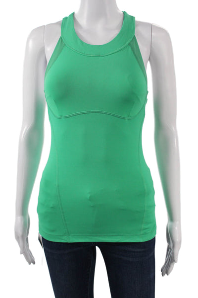 Lululemon Women Green High Neck Sleeveless Tank Nylon Blend Size 4