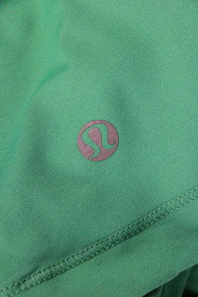 Lululemon Women Green High Neck Sleeveless Tank Nylon Blend Size 4