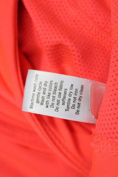 Athleta Women Orange Skort Short Solid Polyester Spandex Size S