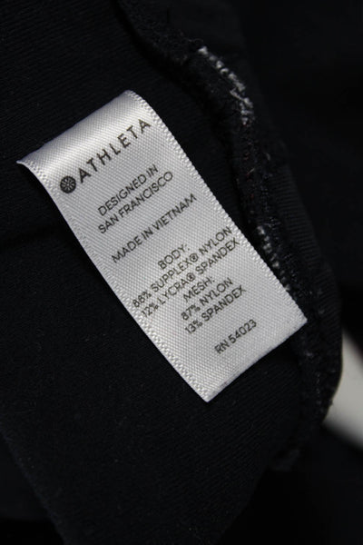 Athleta Womens Black Striped Jogger Sweatpants Size XS