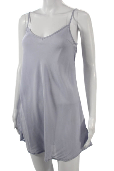 Holding Horses Womens Shift Dress Gray Floral Cotton Short Sleeve Size 2P