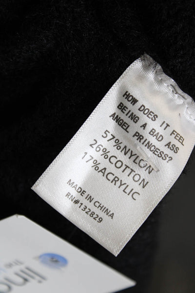 LPA Womens Black V Neck Cardigan Button Front Long Sleeve Size XS