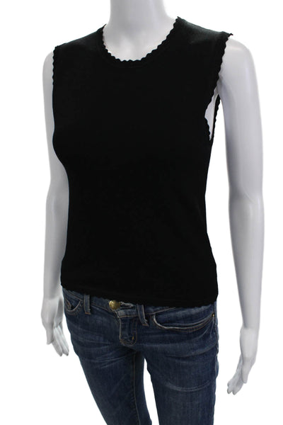 Autumn Cashmere Women Black Basic Tank Size M