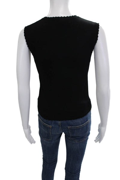 Autumn Cashmere Women Black Basic Tank Size M