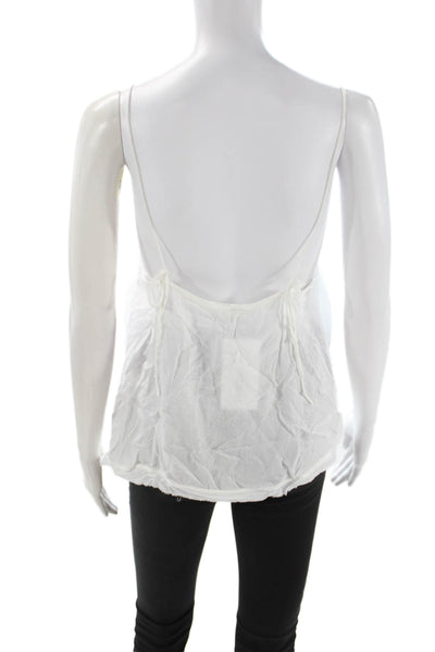 Intimately Free People Women Bohemian Rayon Camisole White Sleeveless Size XS