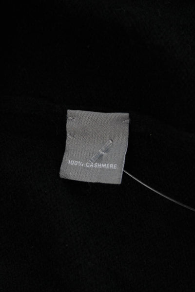 Neiman Marcus Women Cashmere Mock Neck Lace Up Sweater Black Size XS