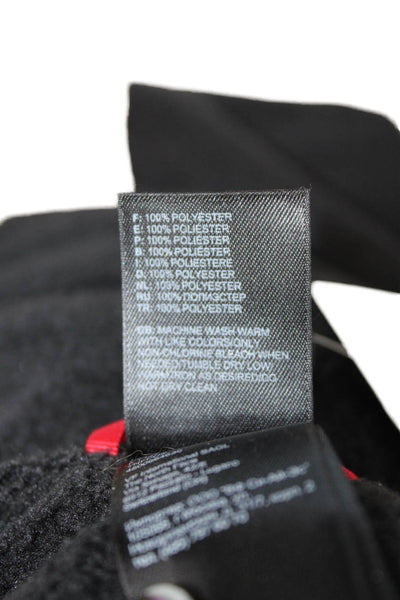 The North Face Womens Henley Black High Neck Button Long Sleeve Size S