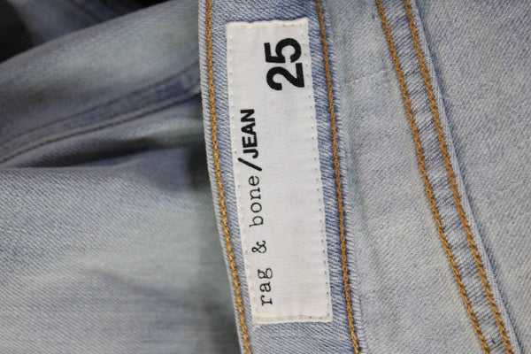 Rag & Bone Womens Ankle Skinny Light Blue Jeans Size 25