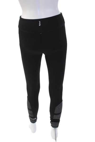 Lilybod Womens Black Striped Polka Dot Ankle Leggings Size XS
