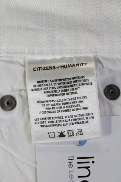 Citizens of Humanity Women Ankle Skinny Jeans White Mid Rise 25in Size 27