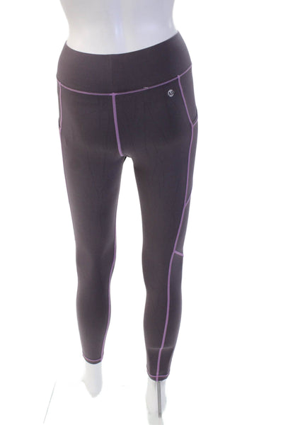 All Access Women Ankle Leggings Dark Gray Nylon Spandex Size XS