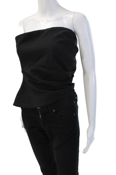 Lovers + Friends Womens Sleeveless Black Top Zip Solid Classic Size S