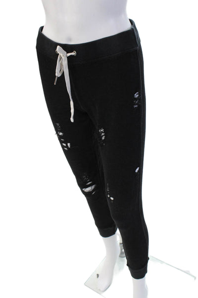 Philanthropy Women Jogger Sweatpants Black Drawstring Cotton Viscose Size XS
