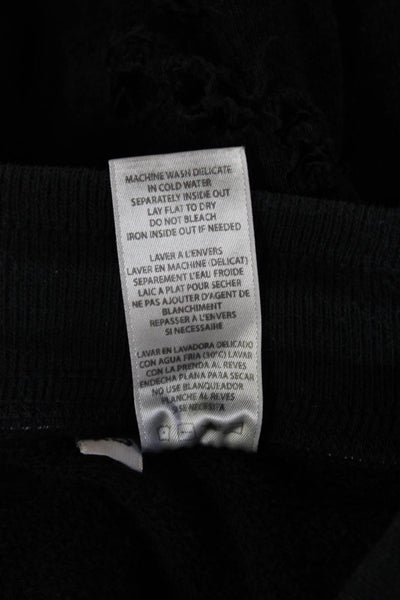 Philanthropy Women Jogger Sweatpants Black Drawstring Cotton Viscose Size XS