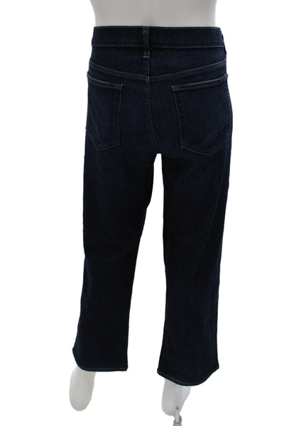 Joes Mens Cropped Straight Dark Blue Jeans Button Fly Size 38