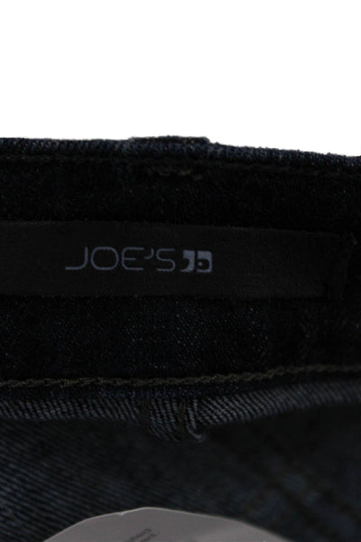 Joes Mens Cropped Straight Dark Blue Jeans Button Fly Size 38