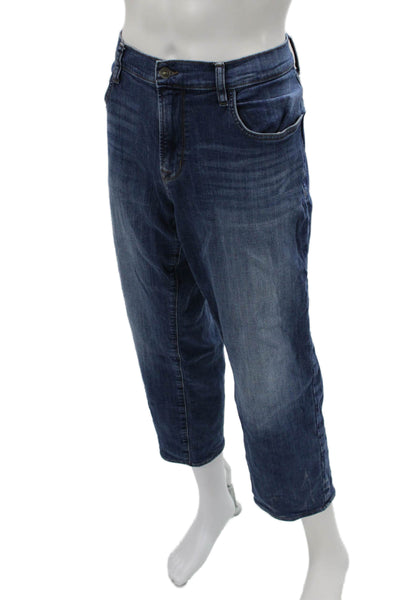Hudson Womens Dark Blue Cropped Jeans Size 38