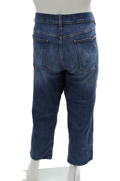 Hudson Womens Dark Blue Cropped Jeans Size 38