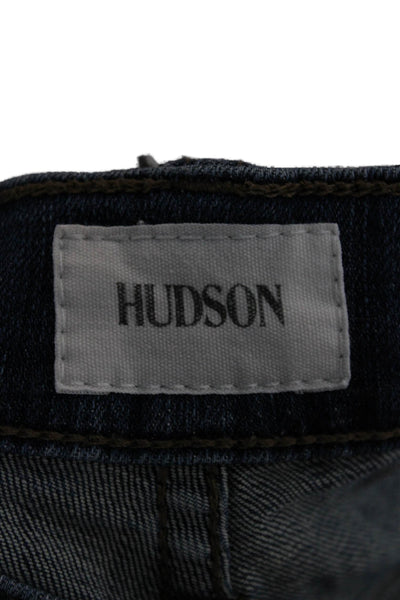 Hudson Womens Dark Blue Cropped Jeans Size 38