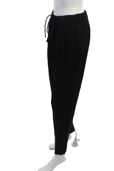 Xirena Womens Black Rayon Drawstring Sweatpants Bohemian Size L