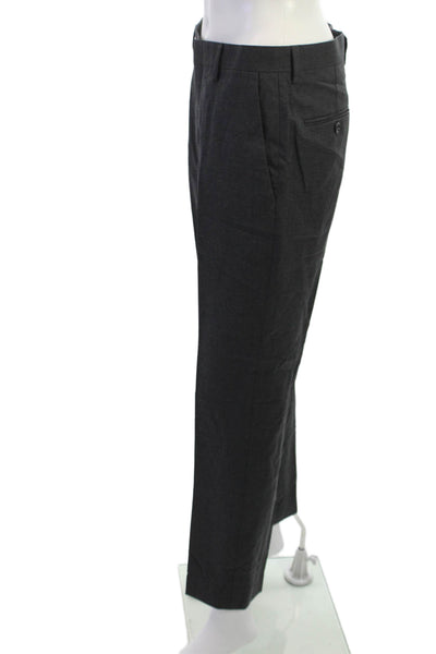 J Crew Mens Dark Gray Wool Dress Pants Button Solid Fall Size 29