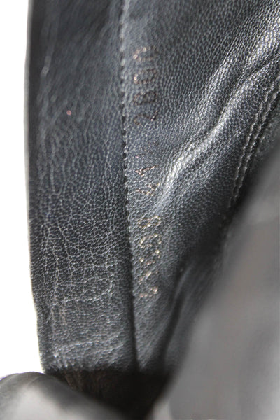 Giuseppe Zanotti Design Womens Leather Zip Up Ankle Boots Black SIE 41.5 11.5