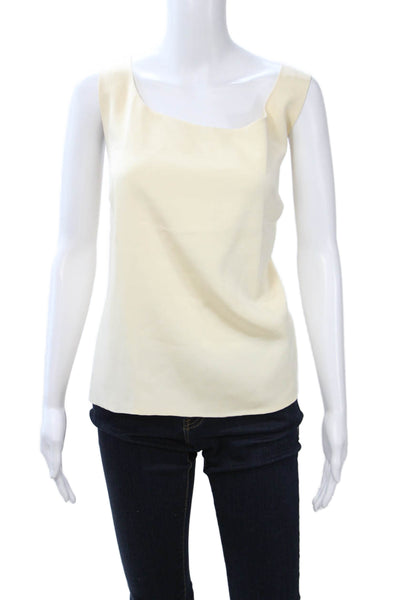 Lafayette 148 New York Womens Basic Tank Beige Sleeveless Plus Size 18