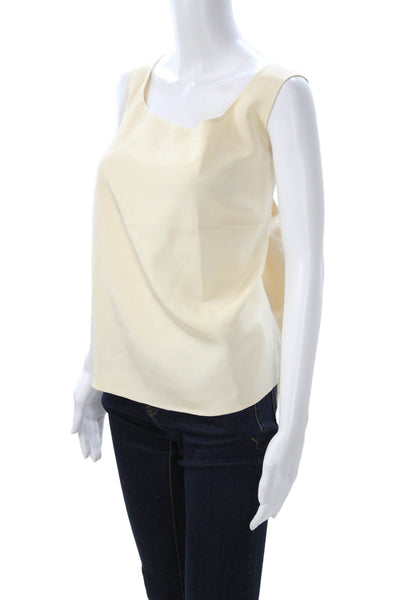 Lafayette 148 New York Womens Basic Tank Beige Sleeveless Plus Size 18