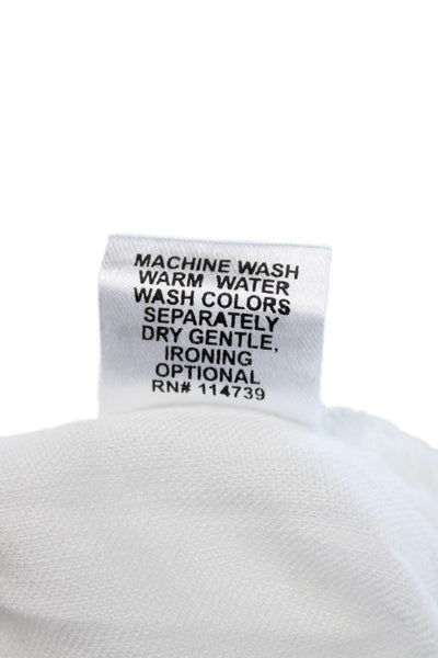 Flax Womens Basic White Cotton Short Sleeve Top Size 1X