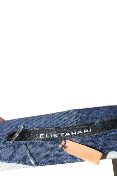 Elie Tahari Womens Dark Blue Tank Dress Sleeveless Round Neck Short Size 4